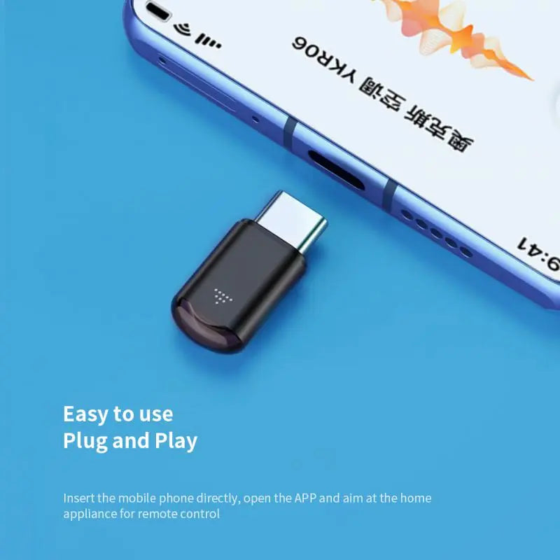 Smartphone IR Remote Control Adapter – USB-C & Micro USB