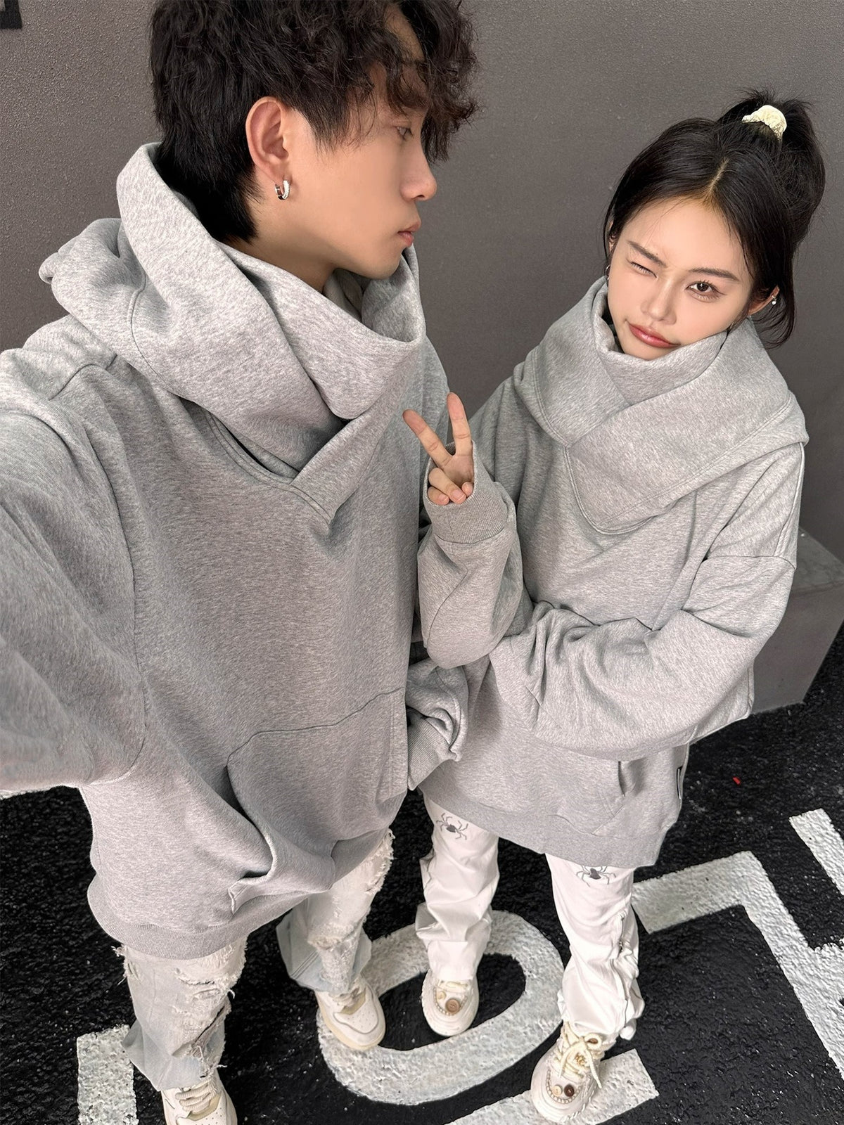 loose-high-collar-fleece-lined-hoodie