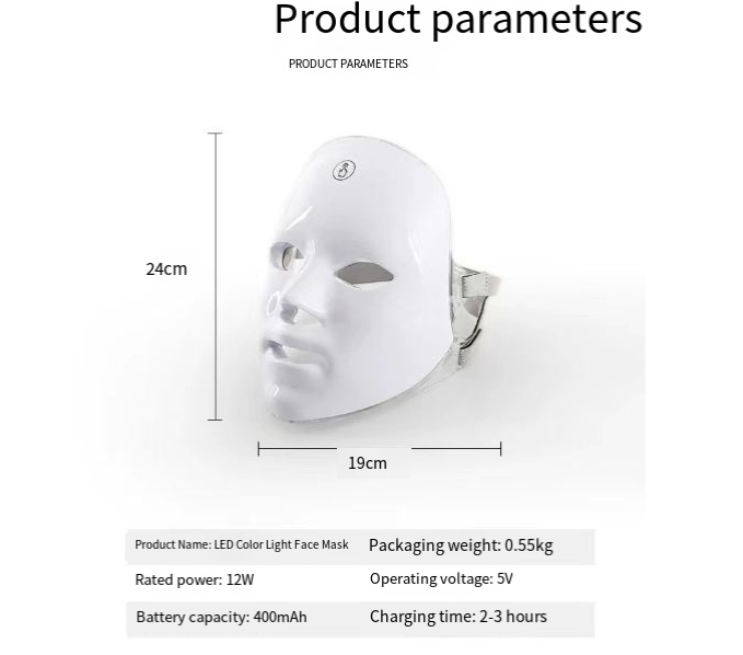 LED Light Therapy Face Mask – Skin Rejuvenation & Anti-Ageing