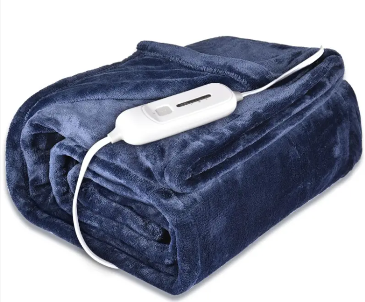 Electric Heated Blanket – 3 Heat Settings, Auto-Off, Machine Washable
