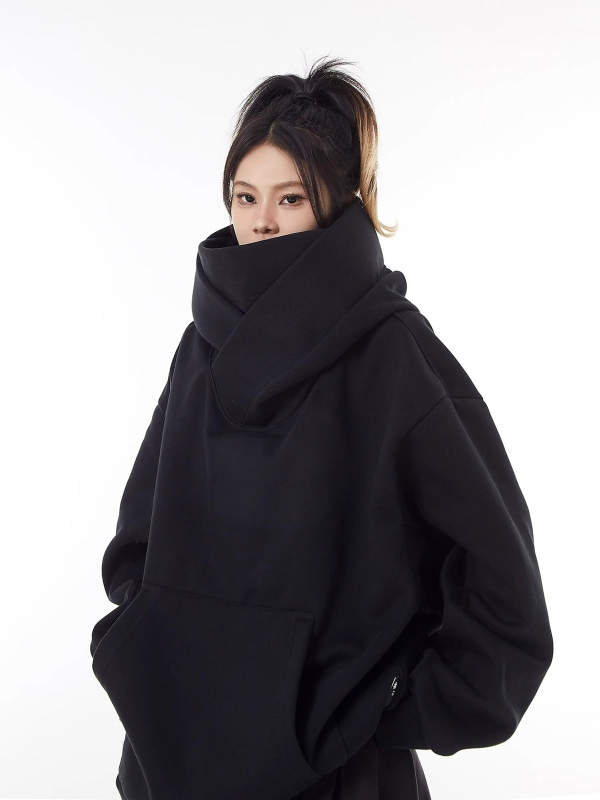 loose-high-collar-fleece-lined-hoodie